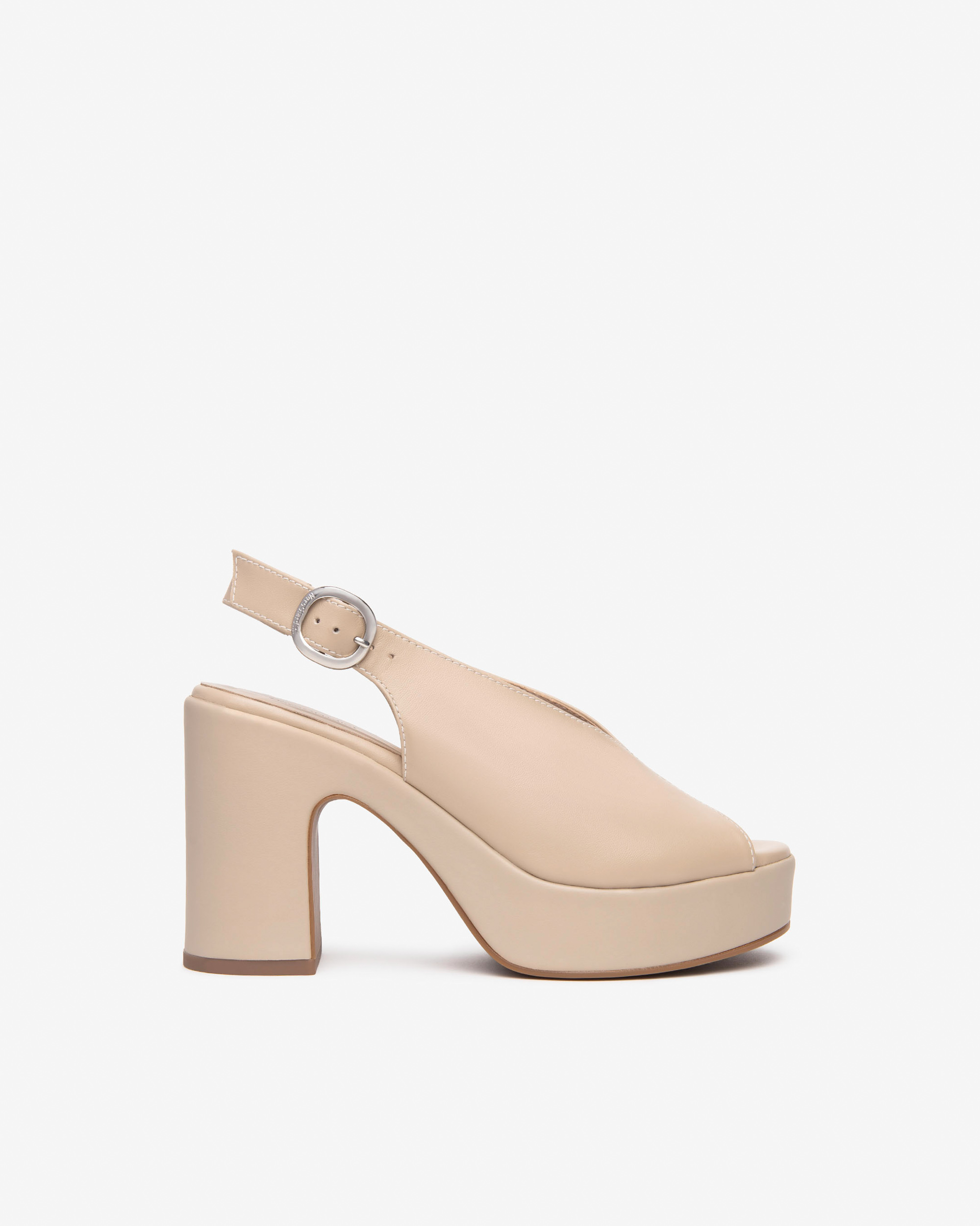 SANDALI CON TACCO E513645D BEIGE