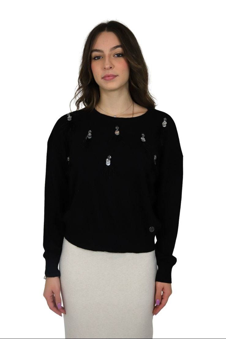 MAGLIONE DT00477 NERO