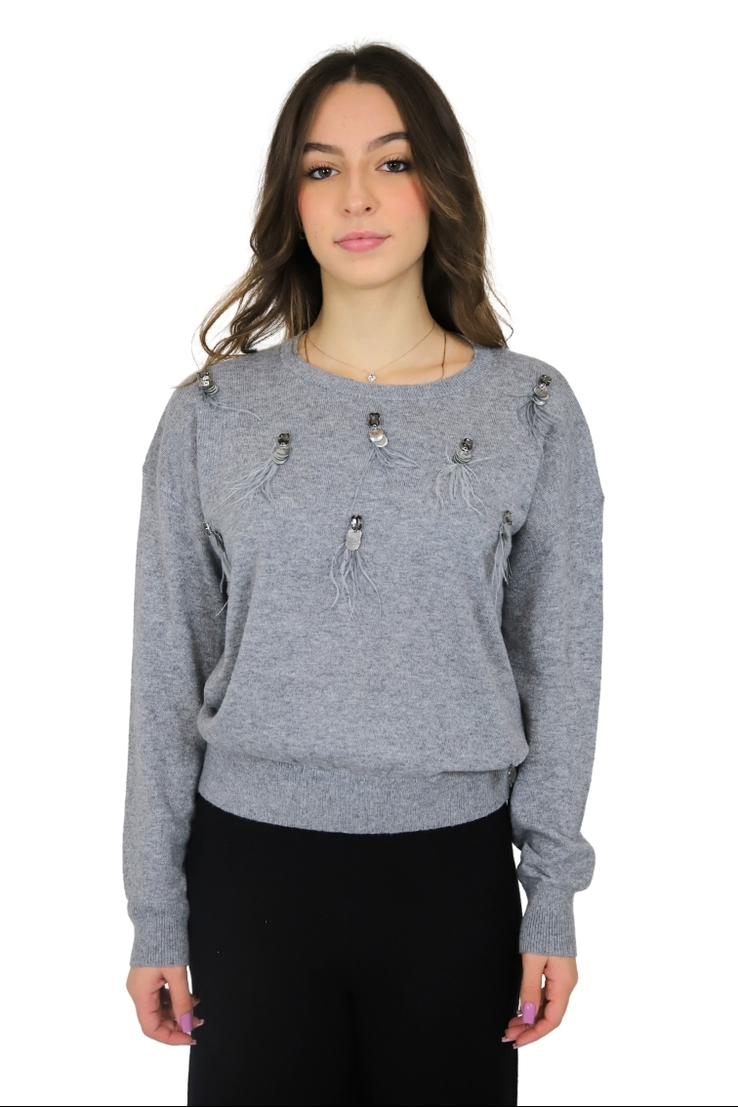 MAGLIONE DT00477 GRIGIO