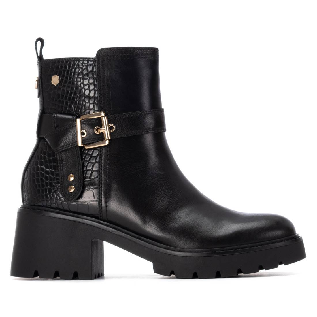 STIVALETTI TACCO 162565 NERO