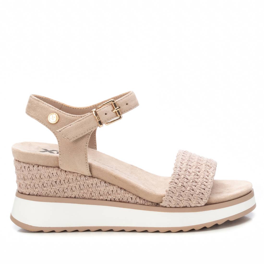 SANDALI CON ZEPPA 143857 BEIGE