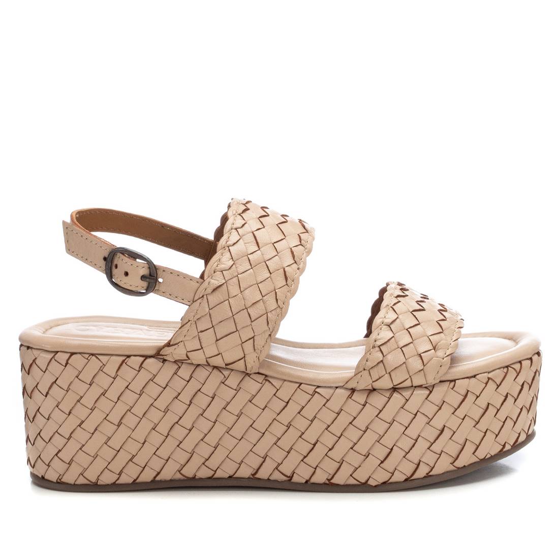 SANDALI CON ZEPPA 162232 BEIGE