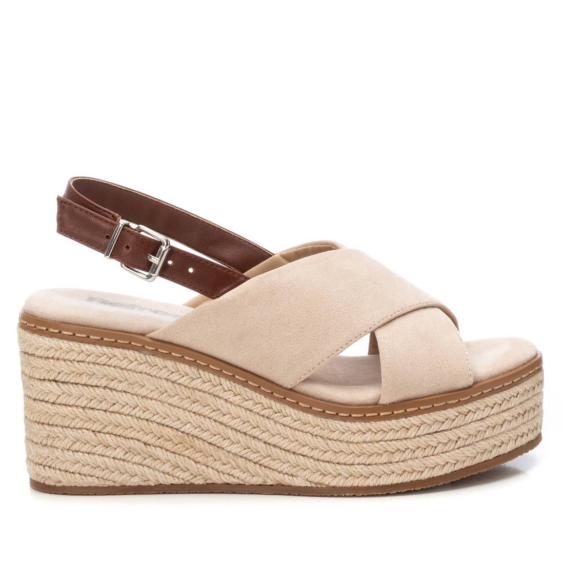 SANDALI CON ZEPPA 172579 BEIGE